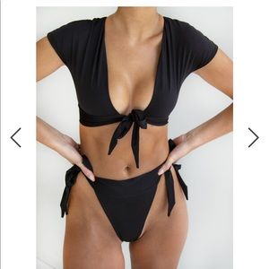 Four Three Seven Tie Swim suit top!